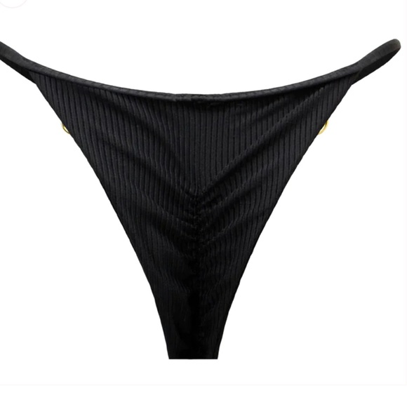 BRAND NEW! Akosha Swim Bikini - Ribbed Material, Minimal Coverage, Ruched Bottom - Picture 5 of 5